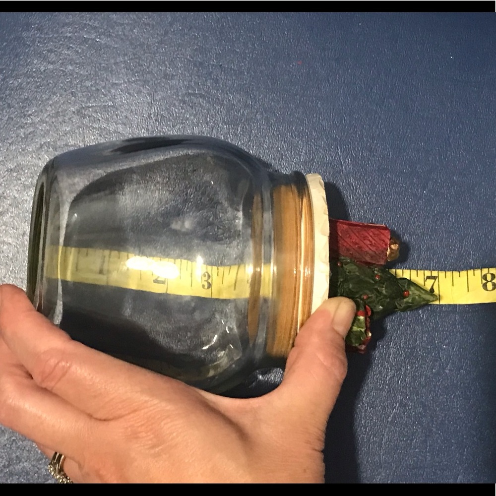 Glass jar with Christmas tree/gifts lid - Picture 15 of 16